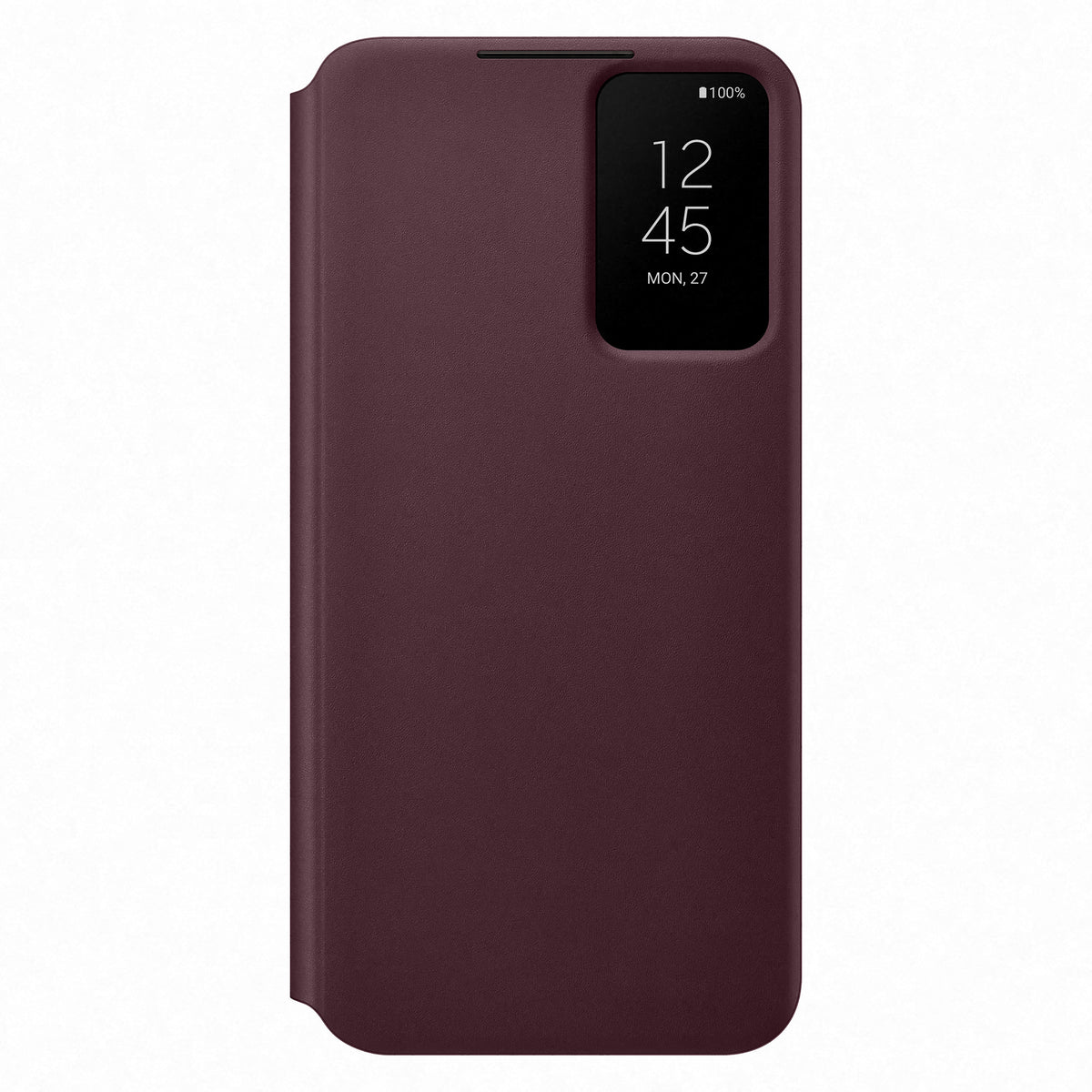 Samsung EF-ZS906 Burgundy Smart Clear View Cover Antimicrobial Coating Galaxy S22+