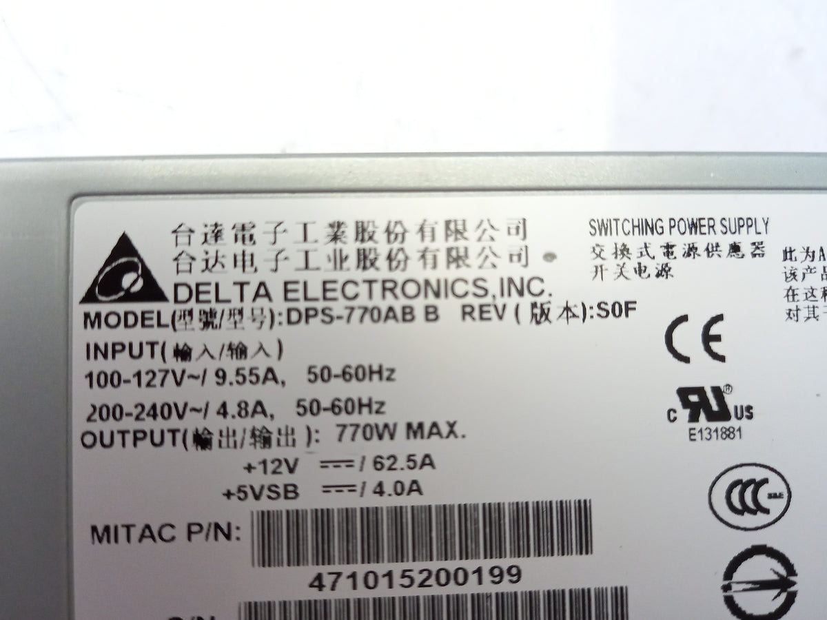 Delta DPS-770AB B 770W R515 R525 Server Power Supply 