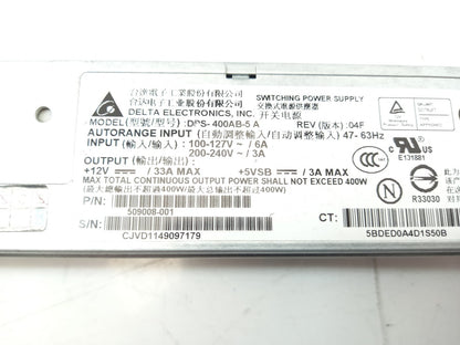 Delta Electronics HP DL320G6 400W HotSwap Server Power Supply Unit DPS-400AB-5 A