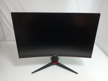 AOC C27G2ZU/BK 27" HDMI DP 1920x1080 Curved Gaming Monitor With Stand, PSU & HDMI Cable
