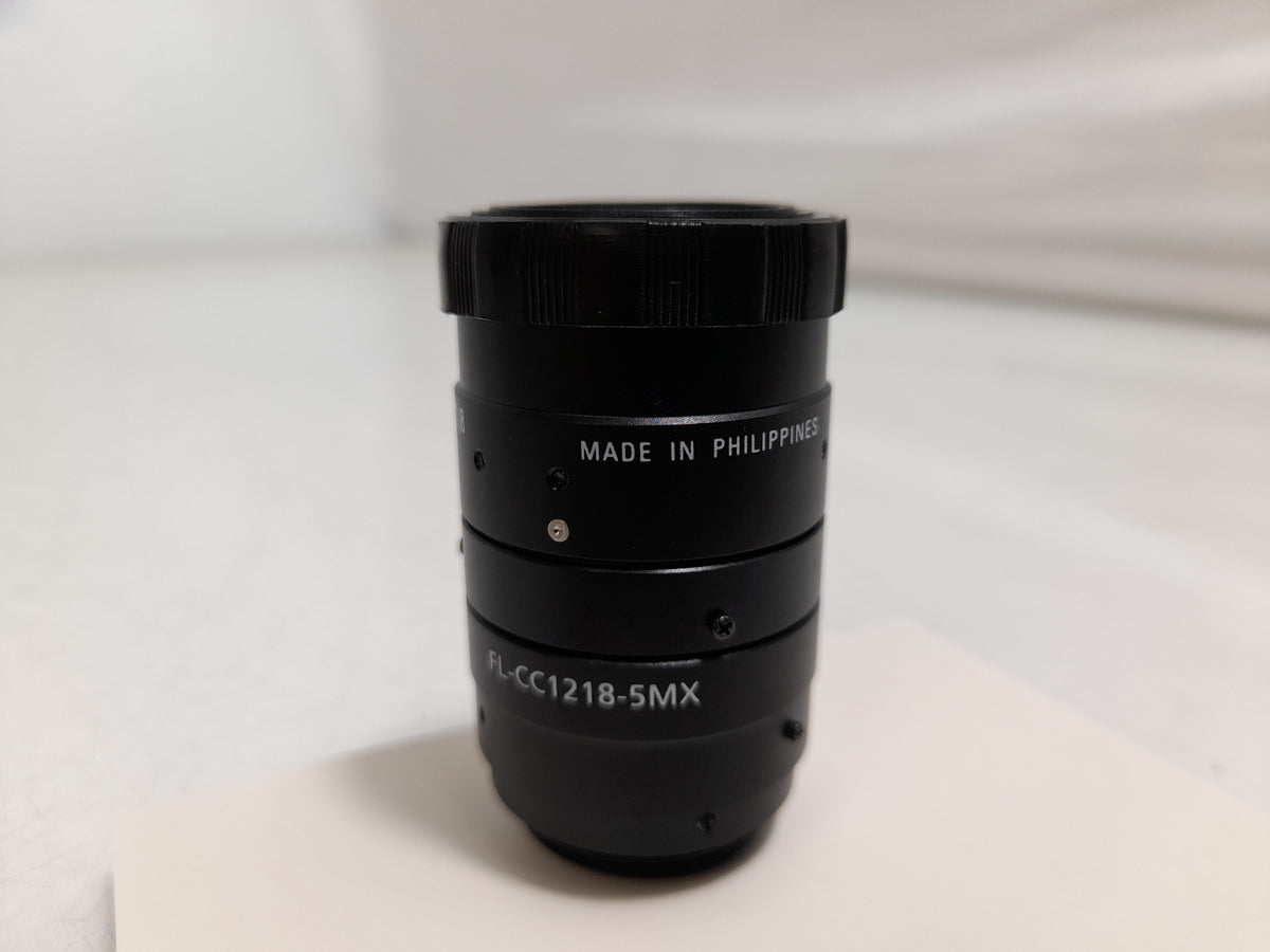 Ricoh FL-CC1218-5MX 2/3" 12mm F1.8 Manual Iris C-Mount Lens, Low Distortion, High Contrast, 5 Megapixel Rated