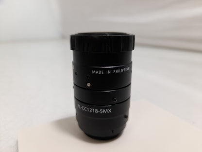 Ricoh FL-CC1218-5MX 2/3" 12mm F1.8 Manual Iris C-Mount Lens, Low Distortion, High Contrast, 5 Megapixel Rated