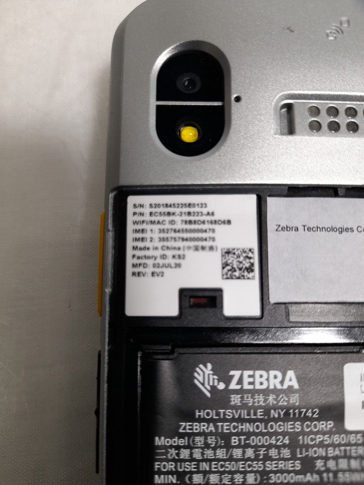 Zebra EC55BK-21B243-A6 EC55BK Android 10 64GB Mobile Computer Barcode Scanner 