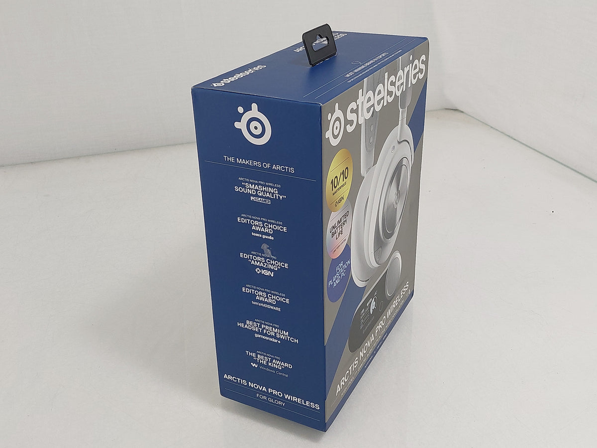 SteelSeries Arctis Nova Pro Wireless 61526 White Gaming Headset PS5 PC Base