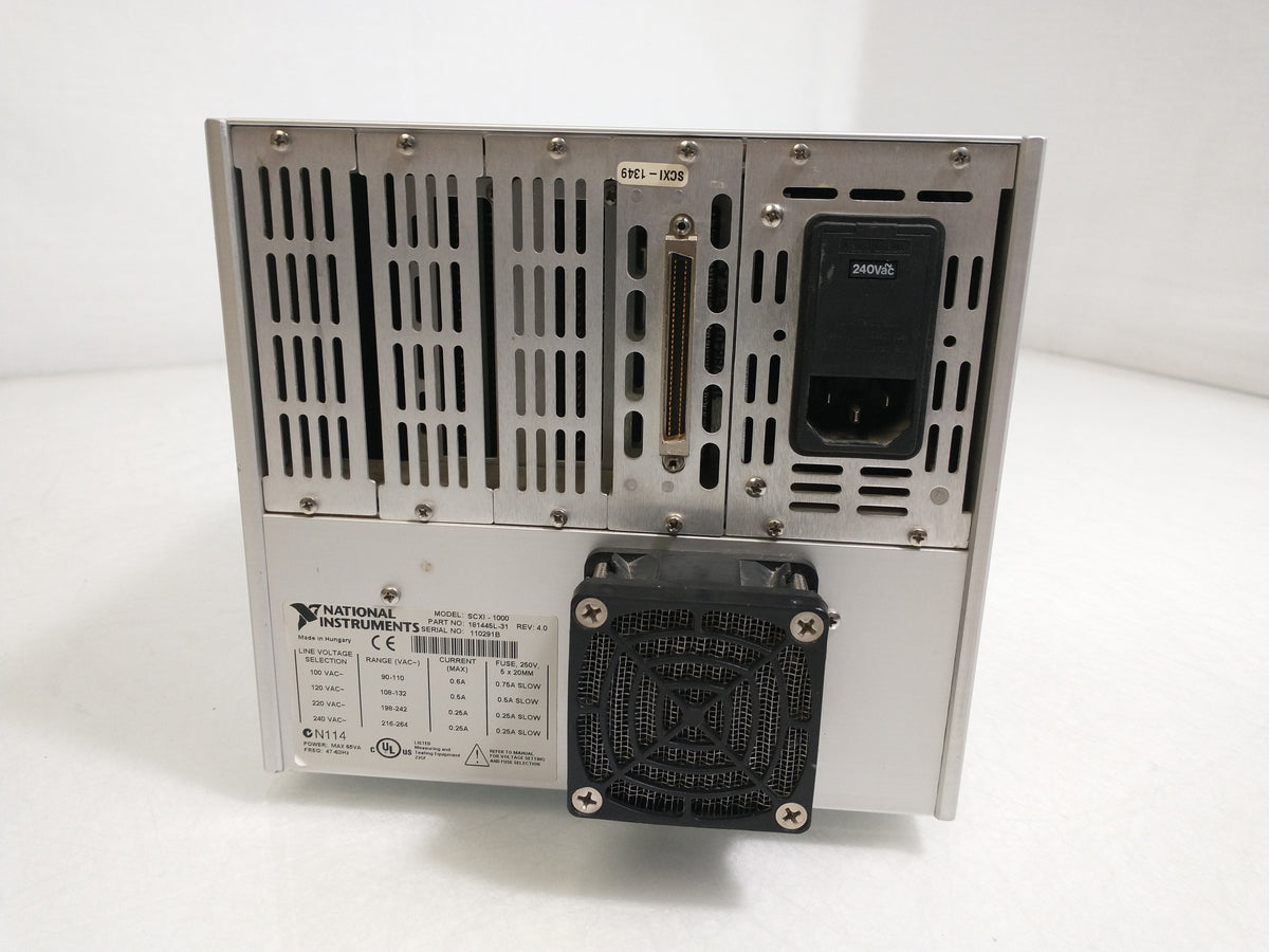 National Instruments NI SCXI-1000 4 Slot Chassis With SXCI-1100 Cards