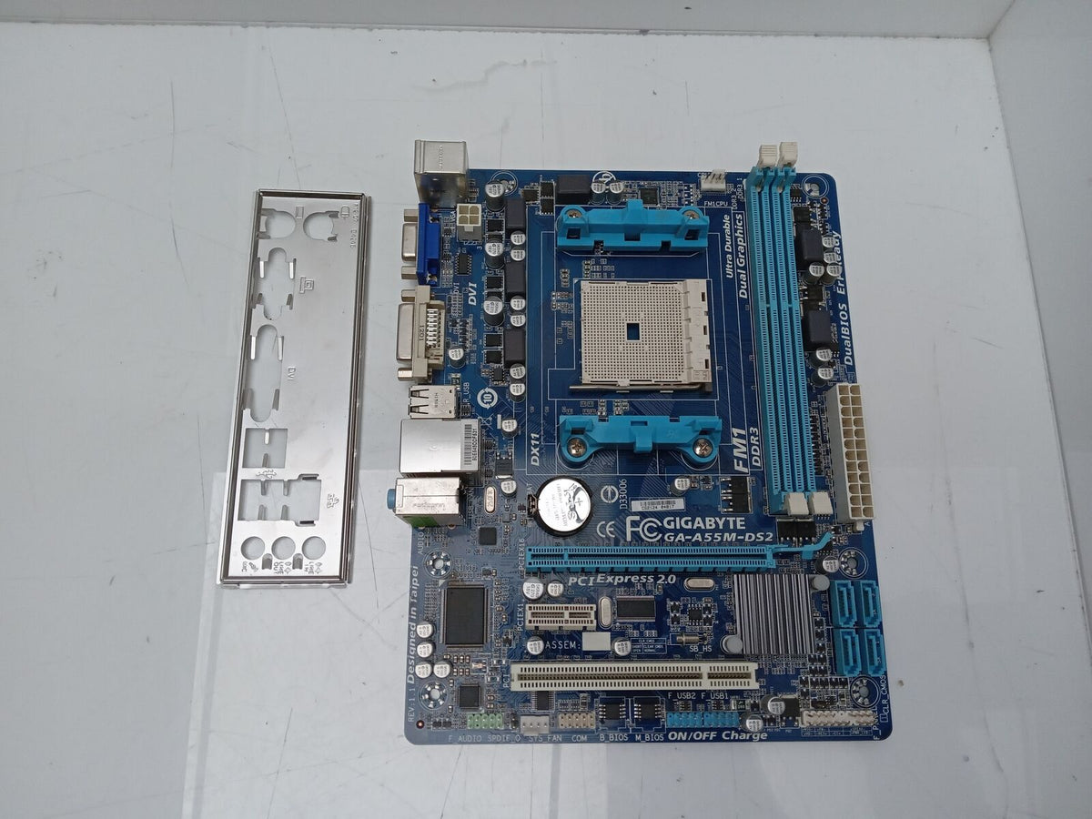 GIGABYTE GA-A55M-DS2 Socket FM1 DDR3 Micro ATX Motherboard With I/O Shield