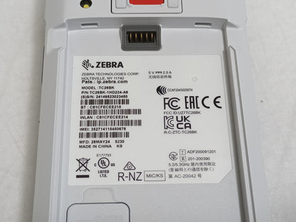 Zebra TC26BK TC26BK-1HD224-A6 Android 13 32GB Mobile Touch Computer 
