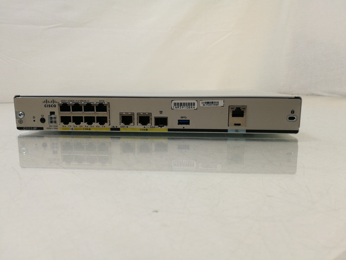 Cisco C1111-8P V01 ISR 1100 Series Cisco Systems Integrated Services Router No Power Supply
