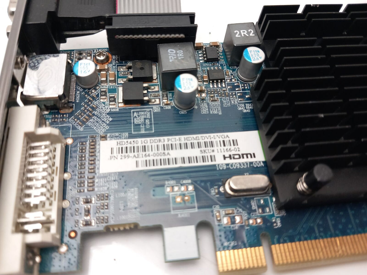 Sapphire ATI Radeon HD 5450 1GB DDR3 Video Graphics Card 299-AE164-000SA