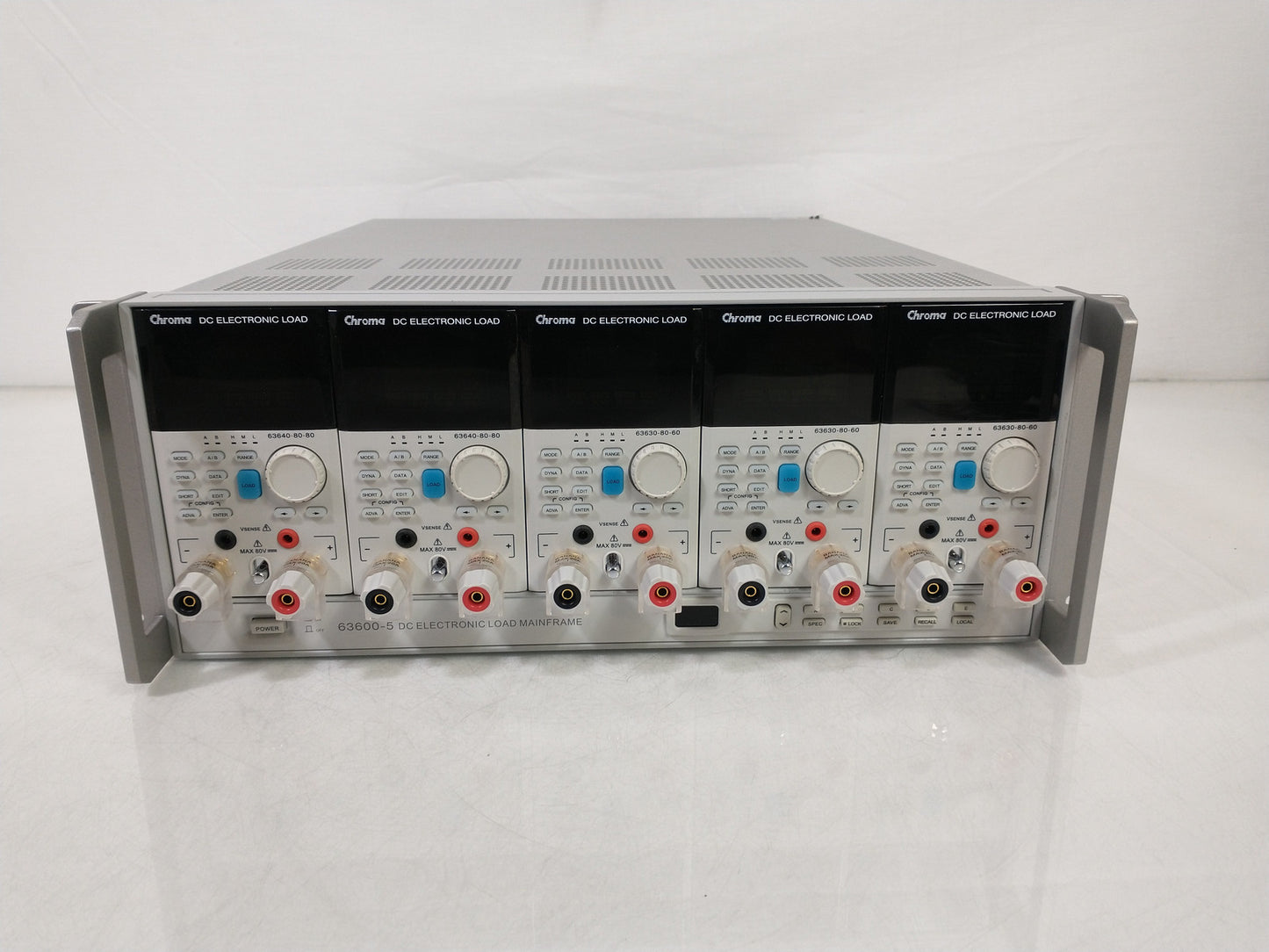 Chroma 63600-5 Series 5 Slot DC Electronic Load Mainframe - With Modules & Cable