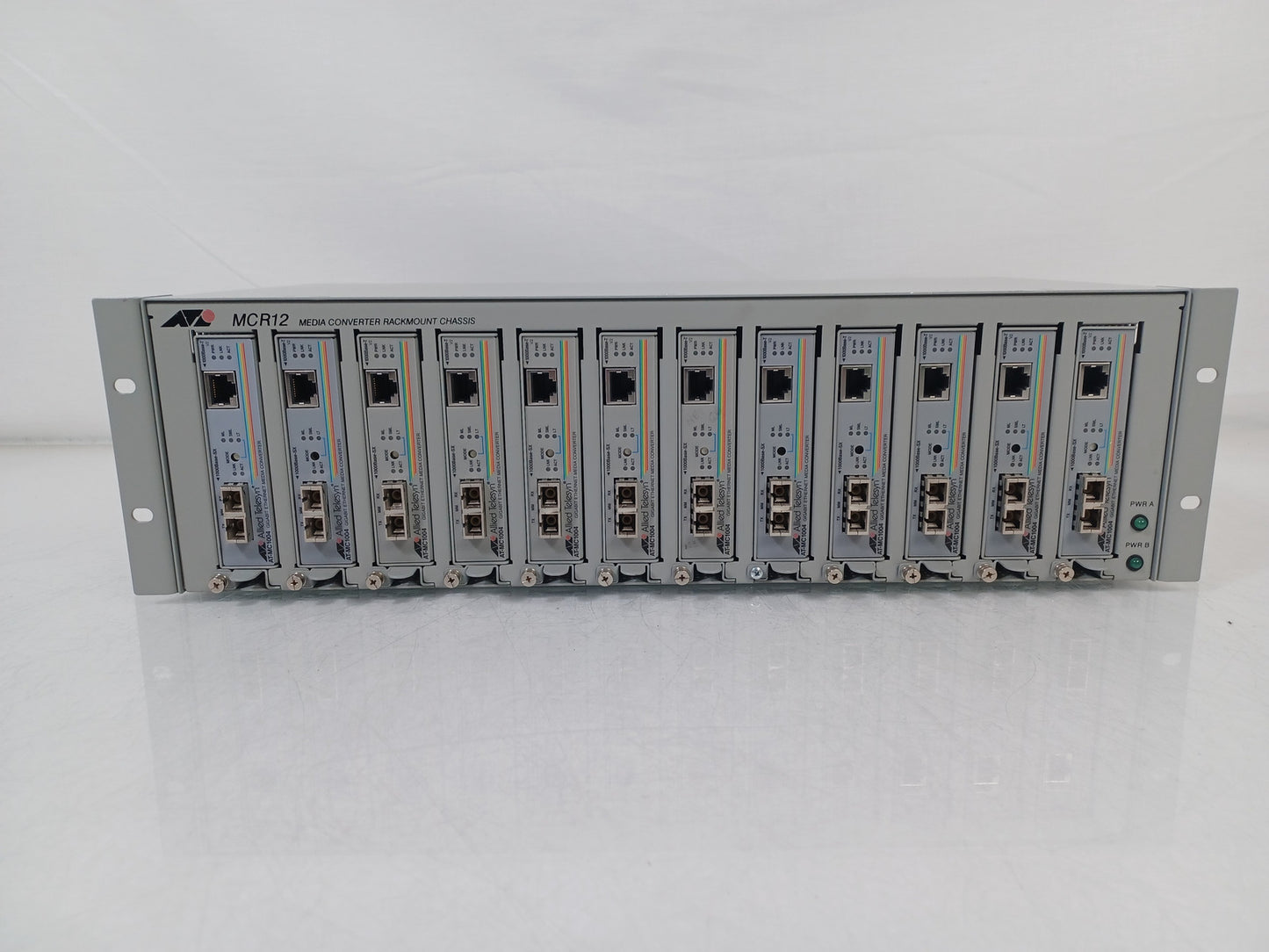 Allied Telesyn AT-MCR12 12 Slot Distribution Chassis - 12x AT-MC1004 Modules