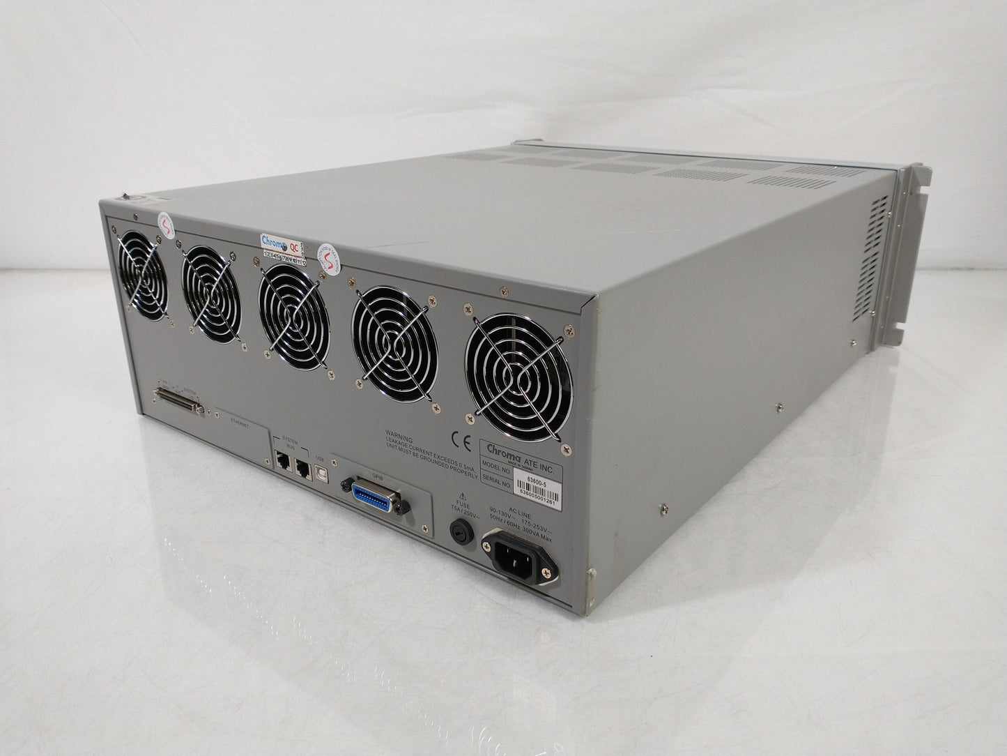 Chroma 63600-5 Series 5 Slot DC Electronic Load Mainframe - With Modules & Cable