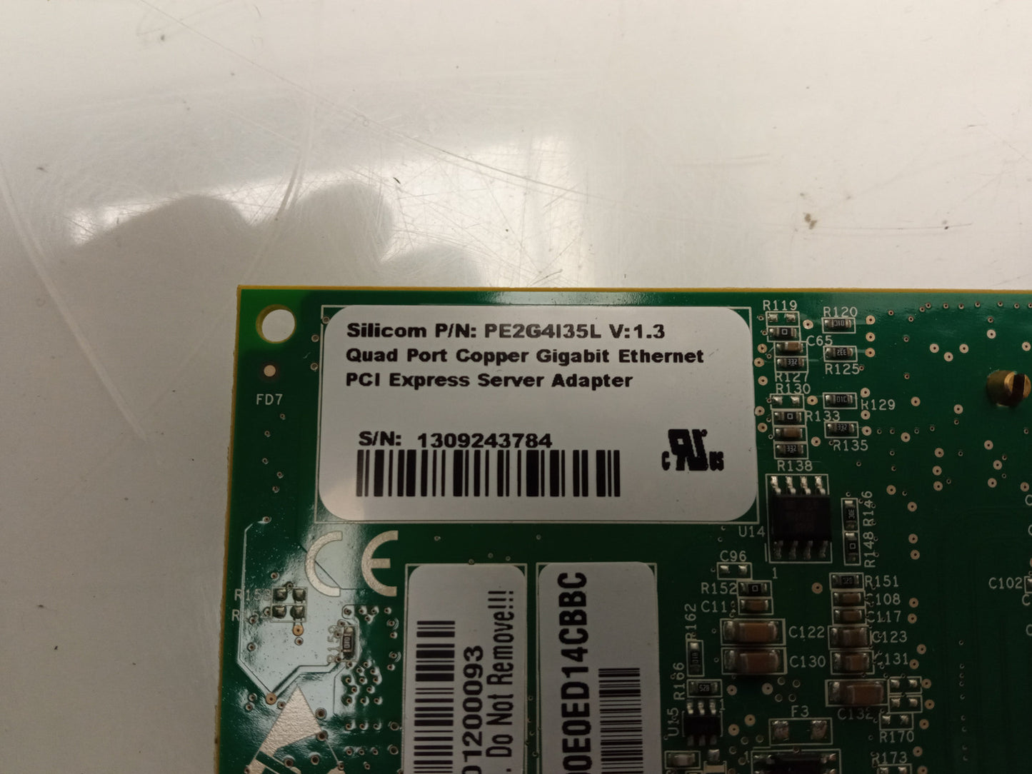 Silicom PE2G4I35L 4 Port PCIe Gigabit Ethernet Adapter Card 340-1133-00