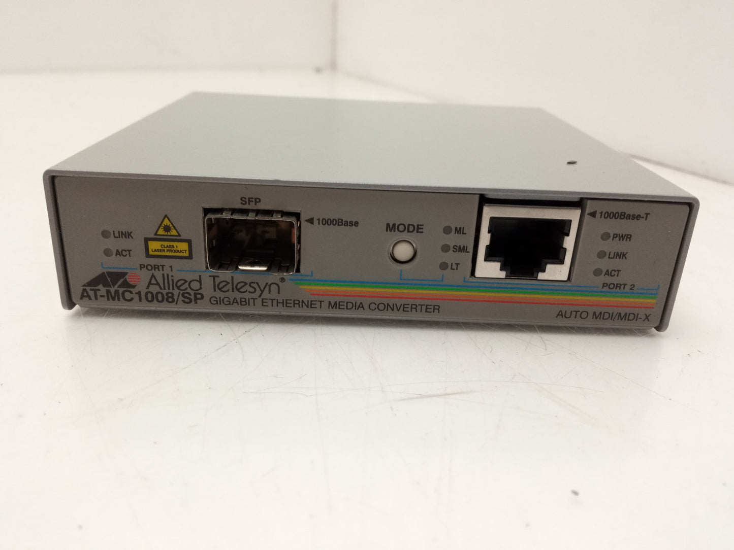 Allied Telesyn AUTOMDI/MDI-X 1000 MB/s Media Converter AT-MC1008/SP