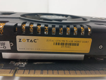 Zotac GTX 550 Ti 1GB DDR5 PCIe Video Graphics Card ZT-50401