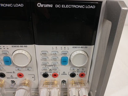 Chroma 63600-5 Series 5 Slot DC Electronic Load Mainframe - With Modules & Cable