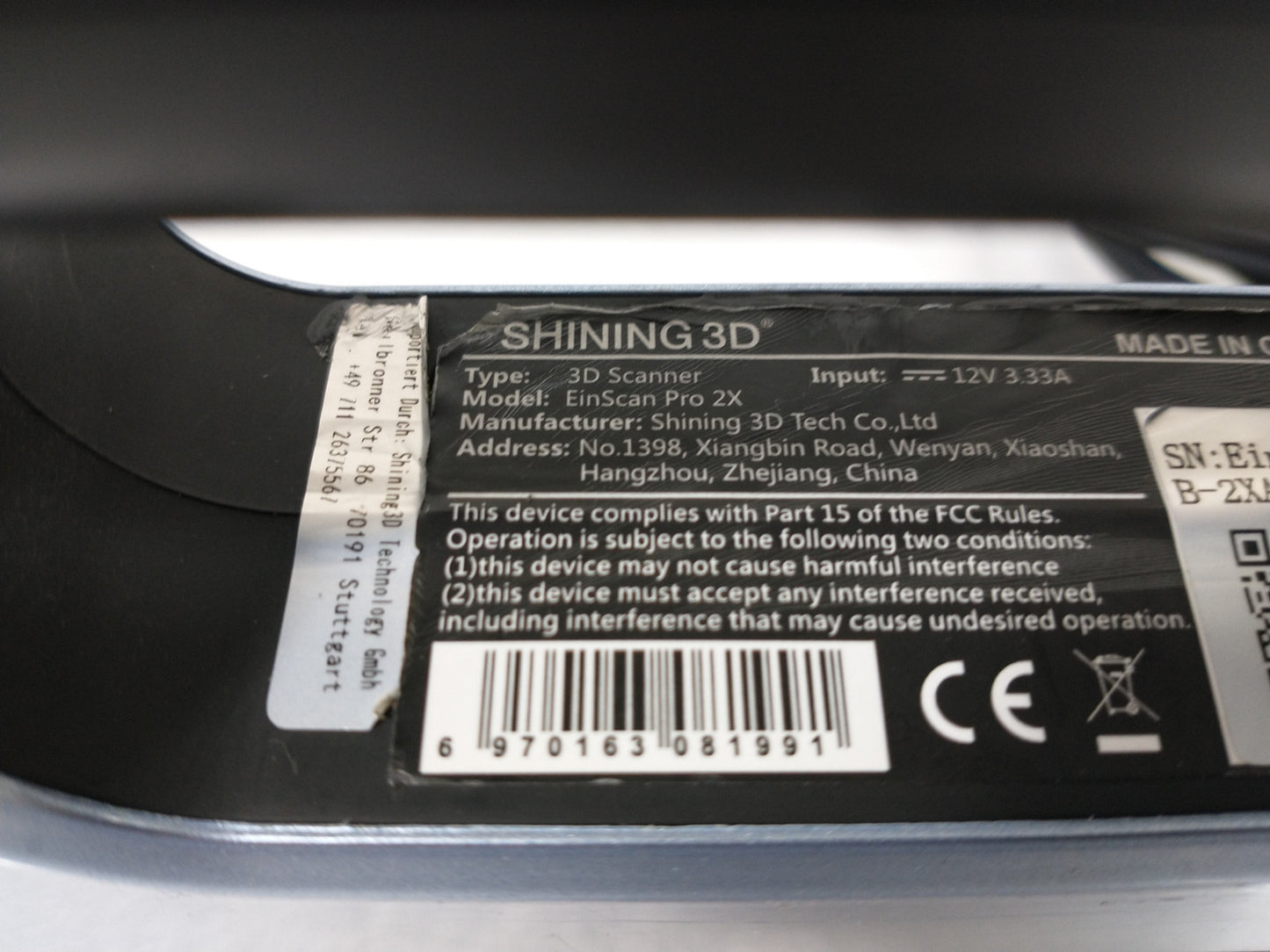 Shining3D EinScan Pro 2X Handheld 3D Scanner - Tested To Power On