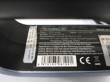 Shining3D EinScan Pro 2X Handheld 3D Scanner - Tested To Power On