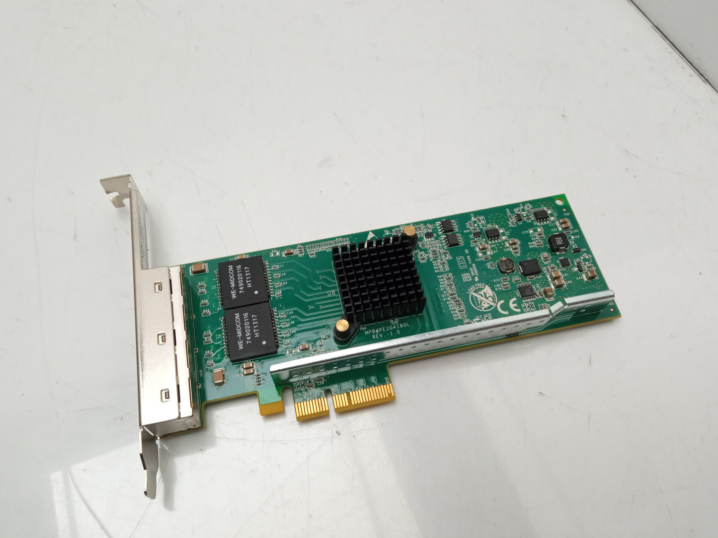 Silicom PE2G4I35L 4 Port PCIe Gigabit Ethernet Adapter Card 340-1133-00