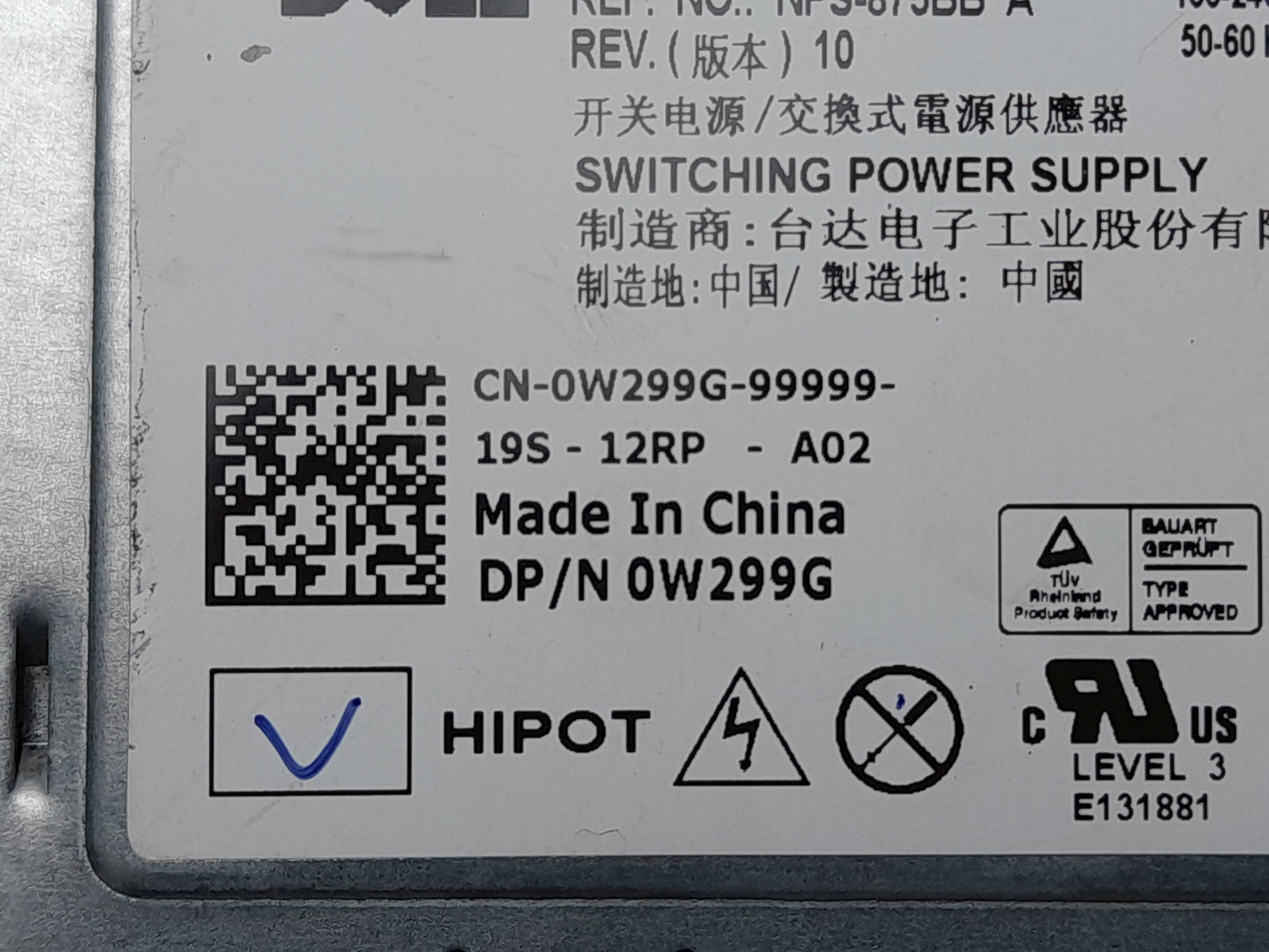 Dell Precision T5500 875W Power Supply Unit W299G 0W299G