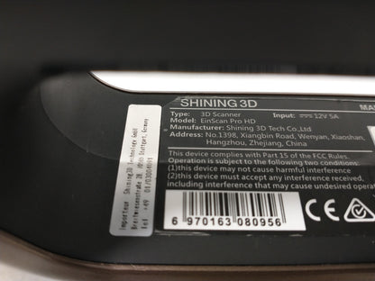 Shining3D EinScan Pro HD Multi-Functional Handheld 3D Scanner - Tested To Power