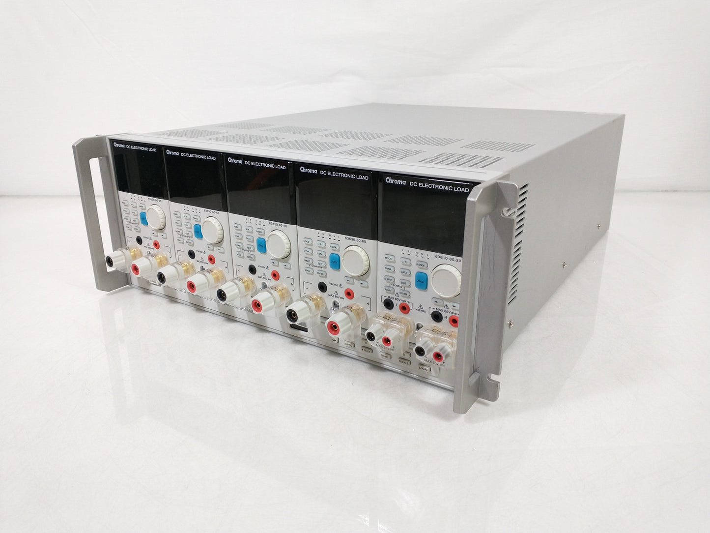 Chroma 63600-5 Series 5 Slot DC Electronic Load Mainframe - With Modules & Cable