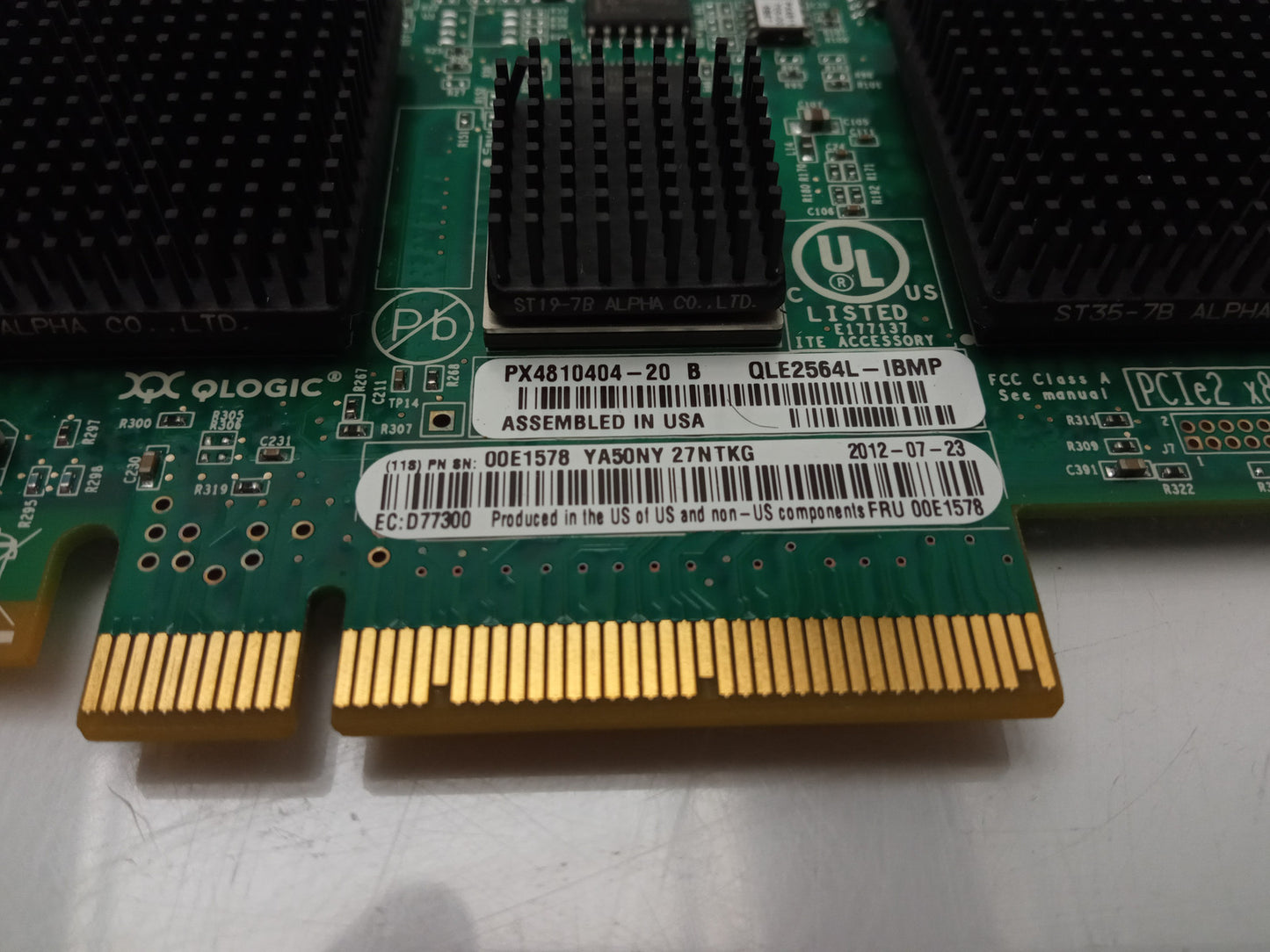 IBM QLogic 4 Port 8Gbps Fibre Chanel Low Profile HBA QLE2564L-IBMP