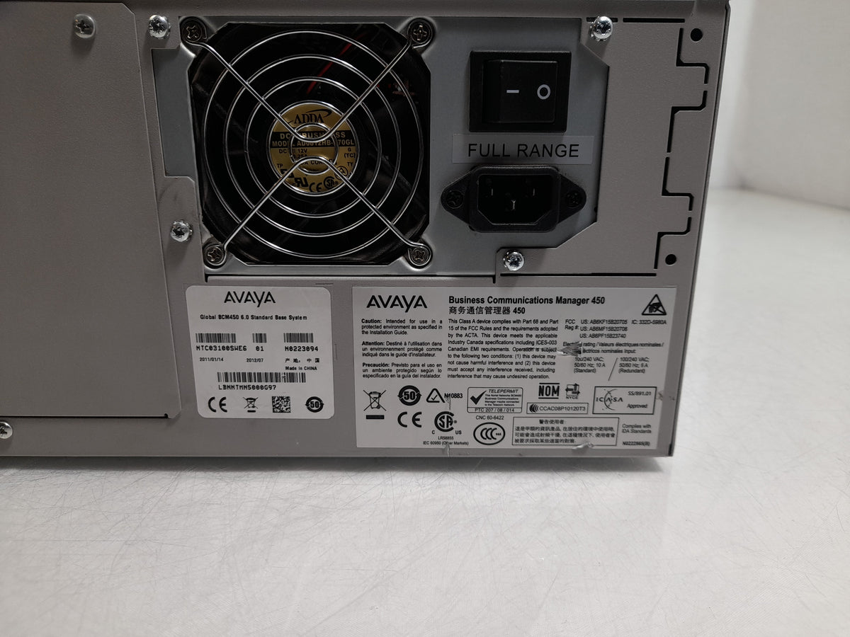 Avaya BCM 450 6.0 With Digital Trunk Interface and DSM 32+ Modules - No Hard Drive