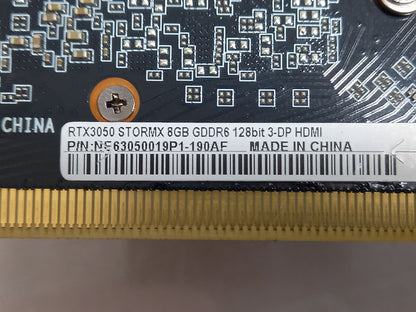 (SPARES)Palit GeForce RTX 3050 StormX 8GB GDDR6 PCIe GPU NE63050019P1-190AF