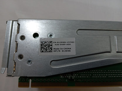 Dell PowerEdge R720XD PCI-E Riser Card And Bracket 0DD3F6 DD3F6 01JDX6 1JDX6
