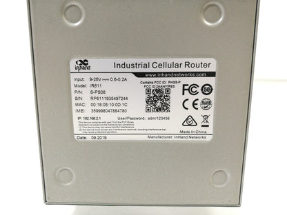 InHand IR611 Single Sim 3g/4g Industrial Cellular Router