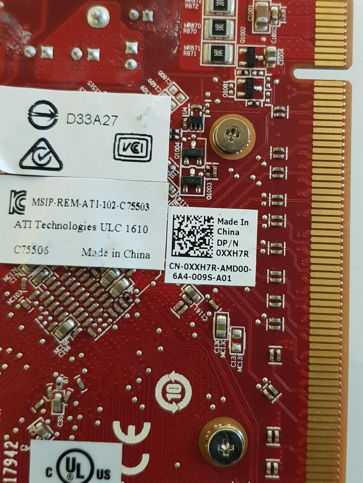 AMD FirePro W4100 2GB DDR5 PCIe Video Graphics Card 0XXH7R XXH7R