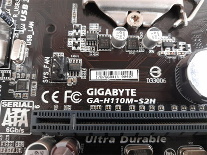 GIGABYTE GA-H110M-S2H Socket LGA1151 DDR4 Micro ATX Motherboard With I/O Shield