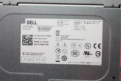 Dell OptiPlex 3020 7020 9020 290W Power Supply Unit 0RVTHD RVTHD