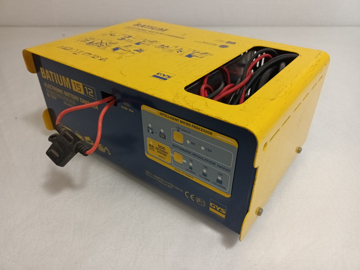 GYS Batium 15 12 Electronic Battery Charger 6V-12V 35-225Ah