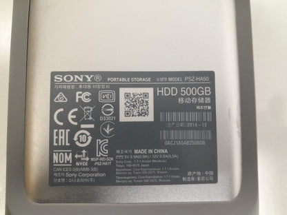 Sony PSZ-HA50 500GB External Rugged Portable HDD