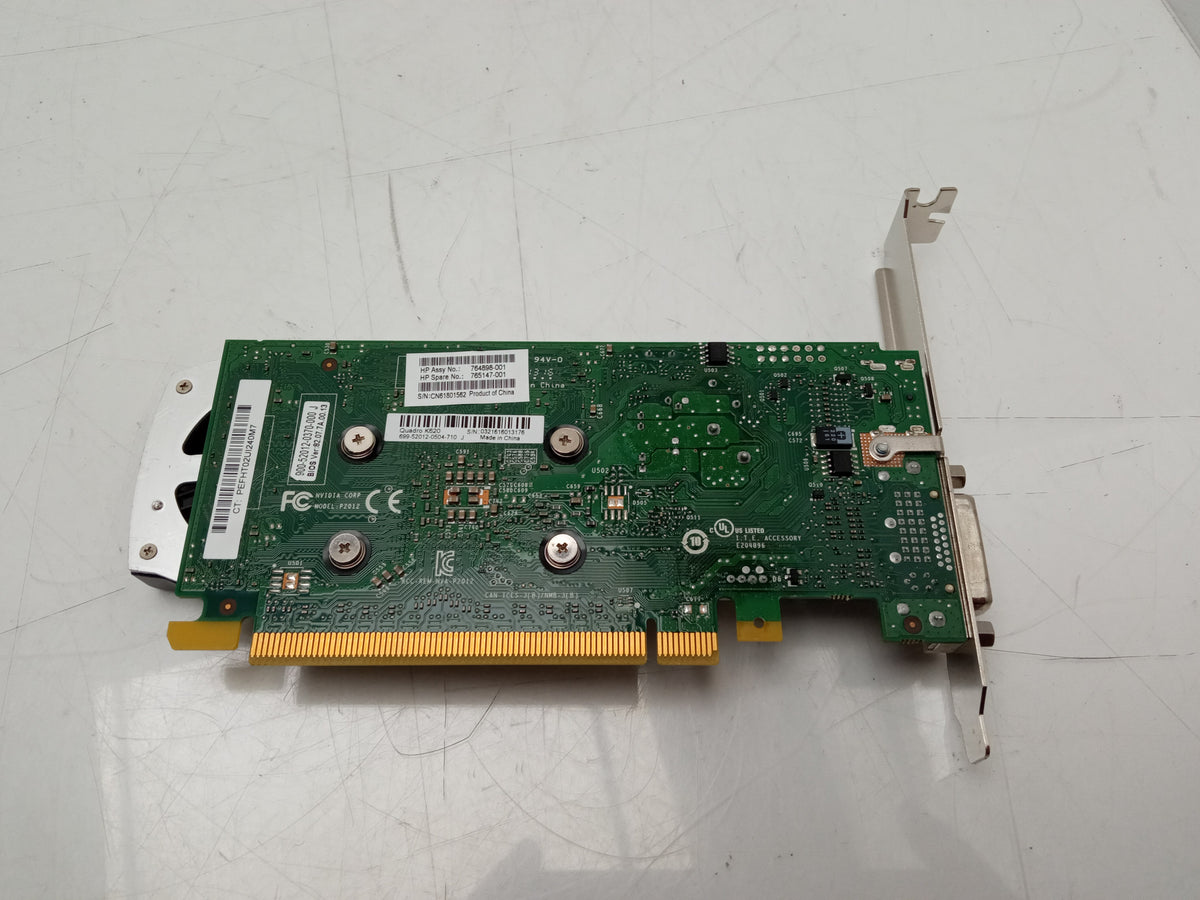 HP Nvidia Quadro K620 2GB DDR3 PCIe x16 Video Graphics Card 764898-001