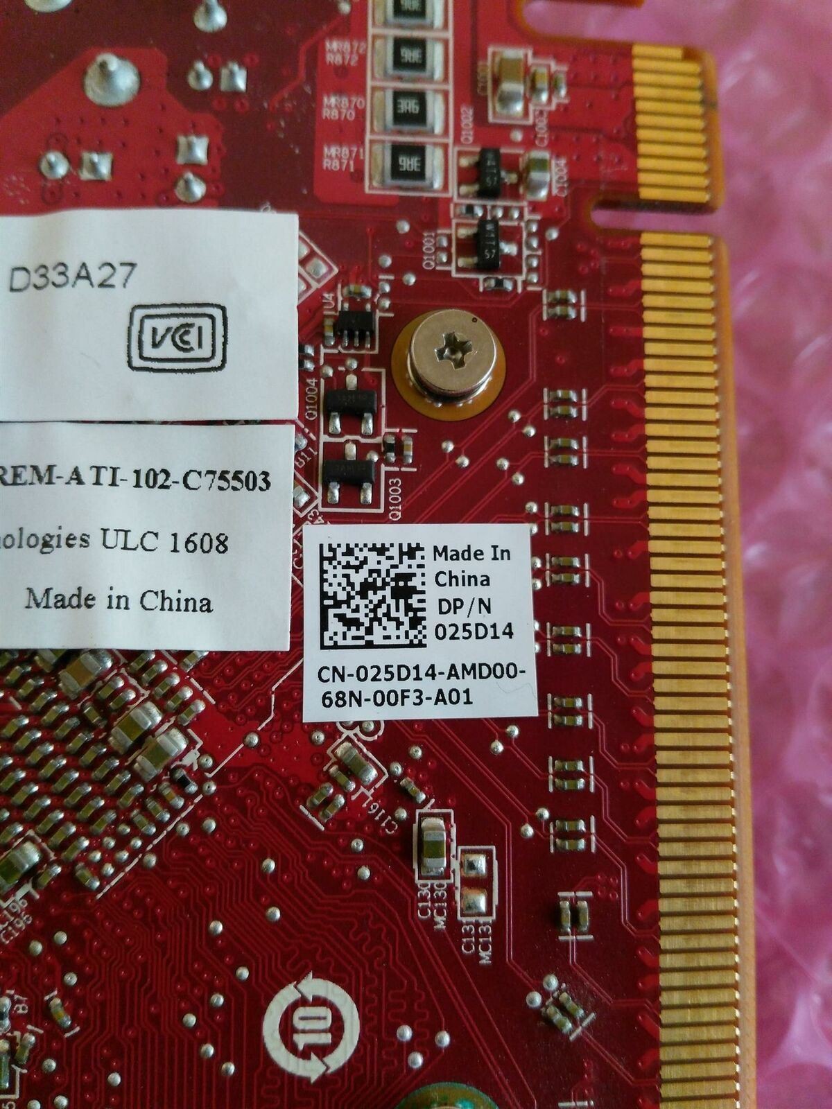 AMD FirePro W4100 2GB Graphics Video Card Dell 025D14 25D14
