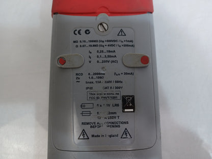 Seaward Primetest 300 PAT tester - Incoming Mains Fault