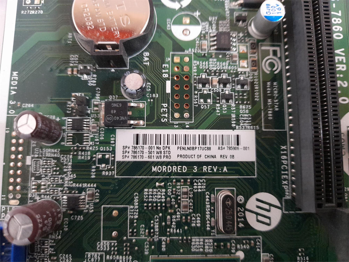 HP ProDesk 400 G2 Socket LGA1150 DDR3 MicroATX Motherboard with I/O Shield 785906-001