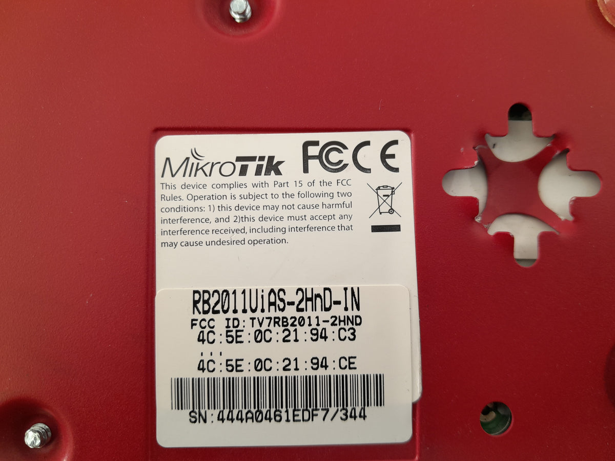 MikroTik RouterBOARD 2011UAS-2HnD-IN Wireless Gigabit Route