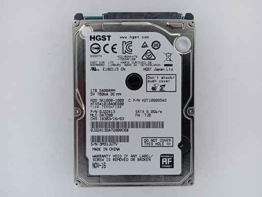Hitachi Travelstar HGST HTS541010A9E680 1TB 2.5" Laptop Hard Drive SATA