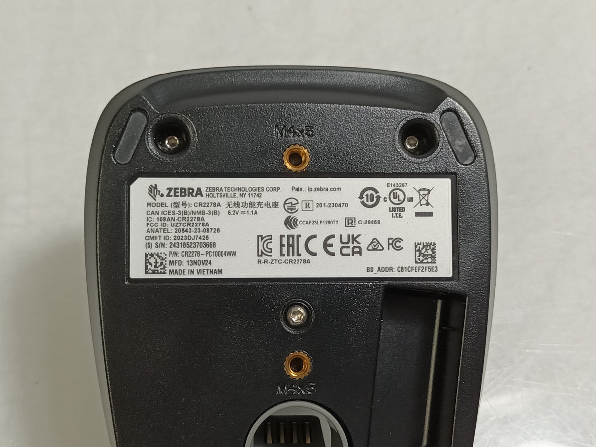 Zebra CR2278-PC10004WW Presentation Cradle Charging Base for DS2278