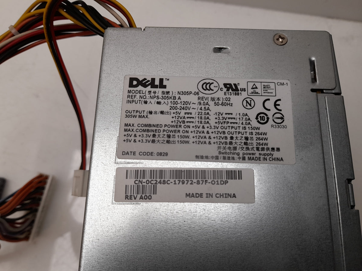 Dell PowerEdge T105 OptiPlex 740 745 755 305W Power Supply Unit 0C248C C248C