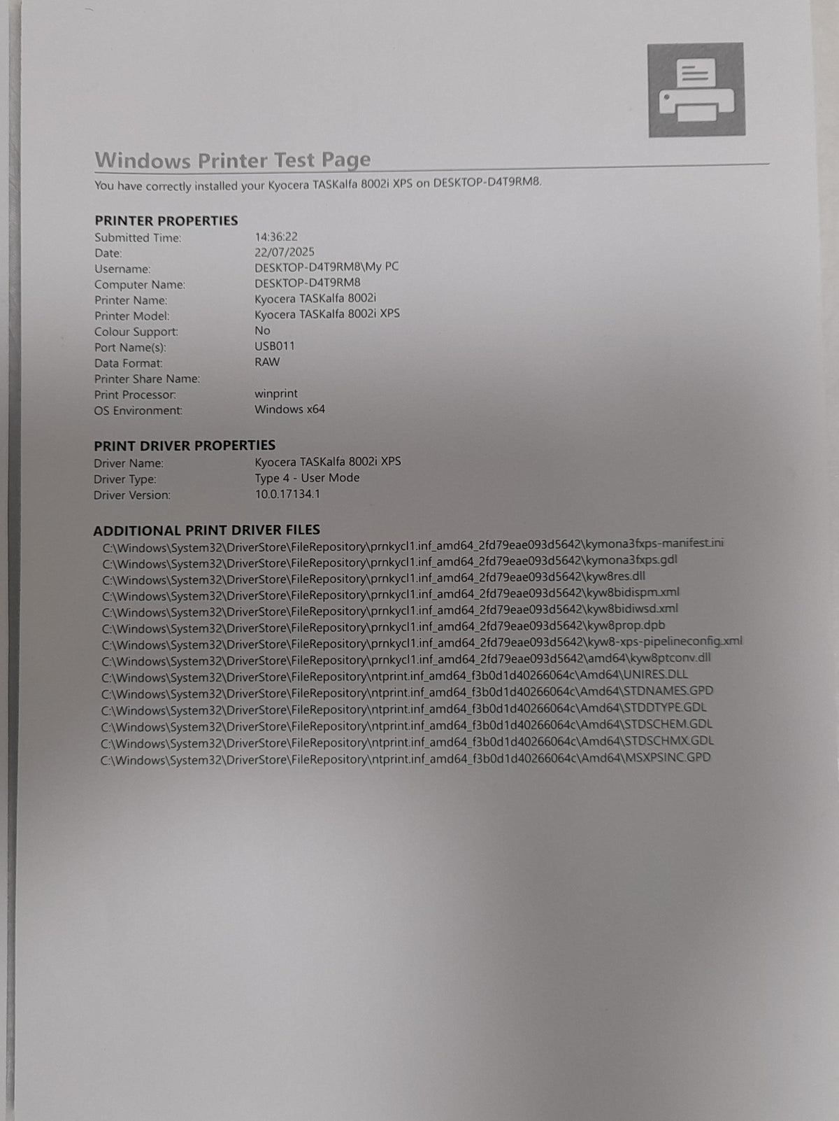 Kyocera TASKalfa 8002i A3 Mono Multifunction Laser Printer & Finisher(30kg)