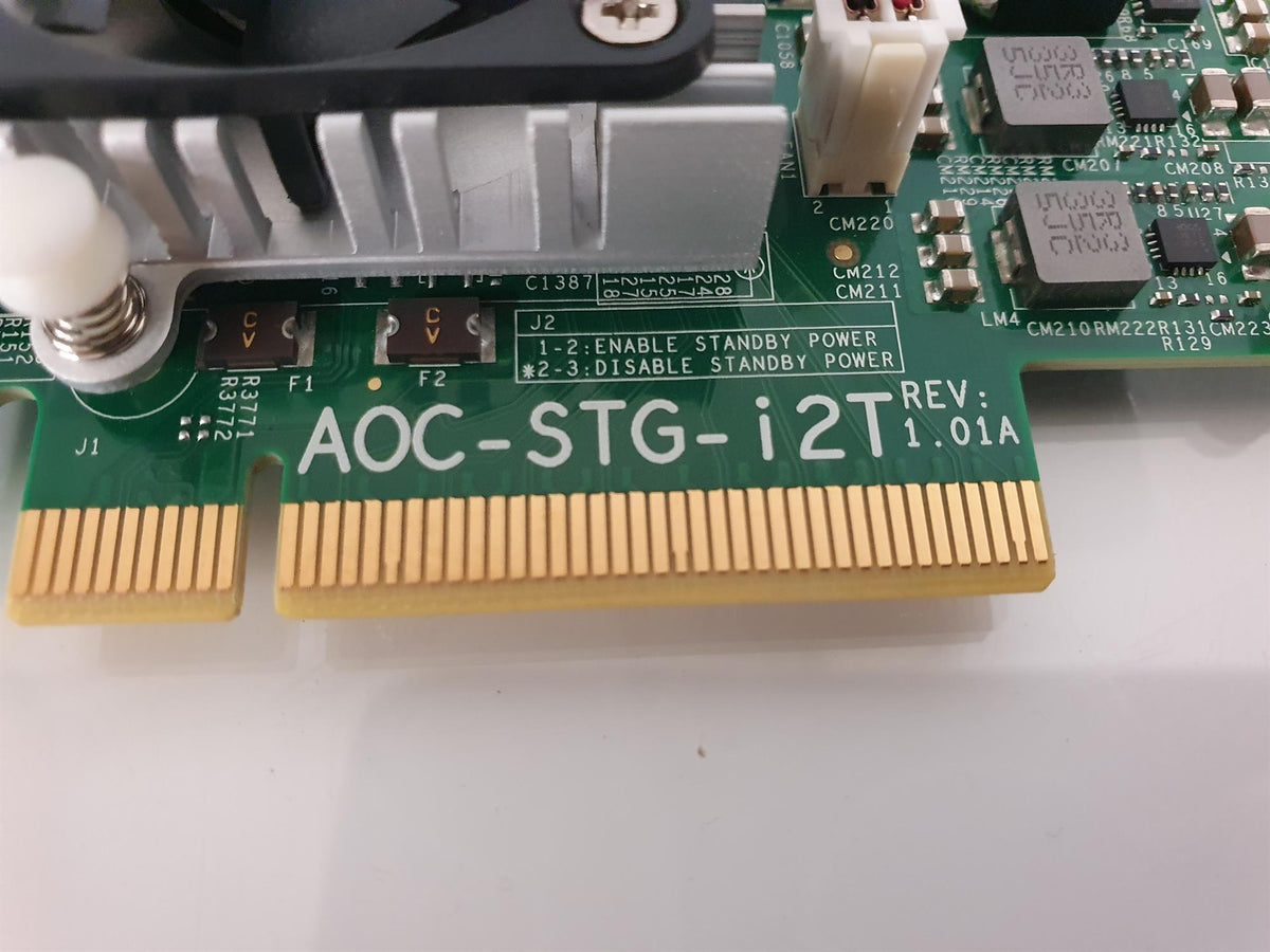 SuperMicro 10Gb/s Gigabit Low Profile PCI-E Ethernet Network Card AOC-STG-I2T