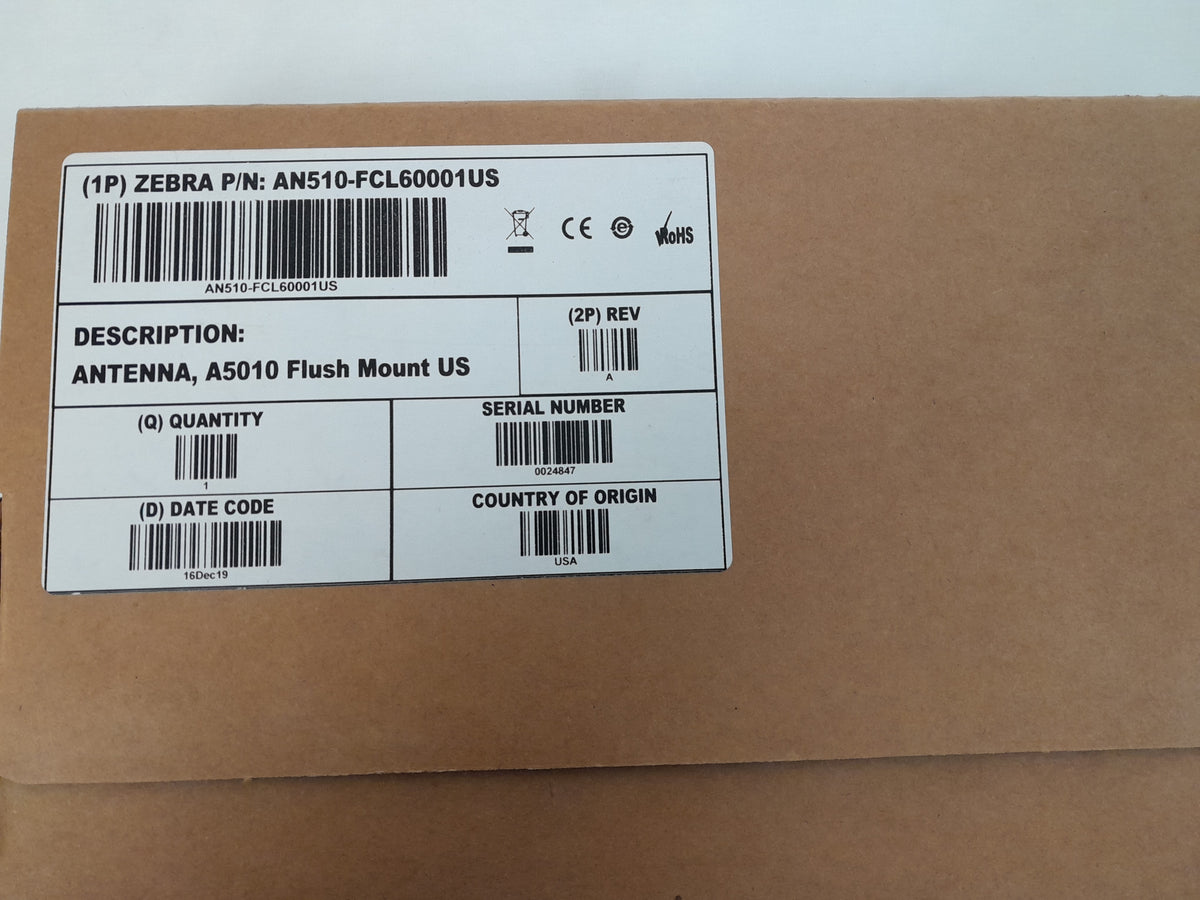 Zebra AN510 Ultra‑Rugged Low‑Profile UHF RFID Antenna (US / FCC)
