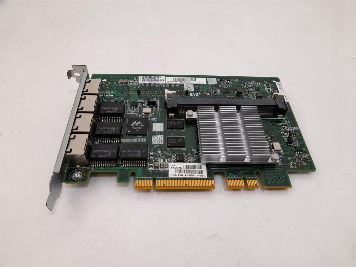 HP NC375I Quad Port Gigabit NIC Adapter 468001-001 491838-001
