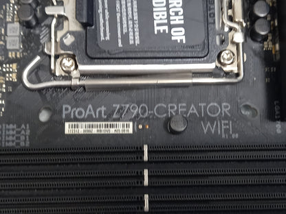 (SPARES)ASUS PROART Z790-CREATOR WIFI Socket LGA1700 DDR5 ATX Motherboard