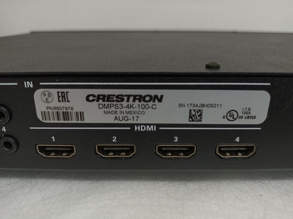 Crestron DMPS3-4K-100-C Multi-format Presentation System
